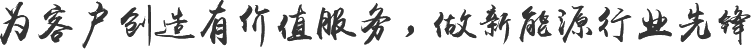 為客戶(hù)創(chuàng)造有價(jià)值服務(wù)，做新能源行業(yè)先鋒